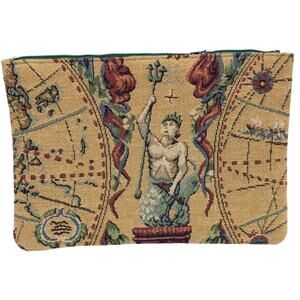 Hand Bag, Size 9x6 in, Purse, Woman s, Handmade Craft, Green/Tan